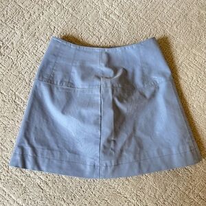 Free People Baby Blue Days in the Sun Women's Suede Skirt (Size 0)